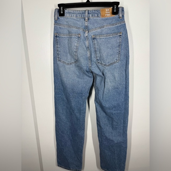 We The Free Pacifica Straight-Leg Jeans in Mid Blue - Picture 6 of 13